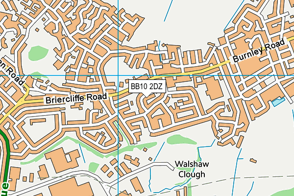 BB10 2DZ map - OS VectorMap District (Ordnance Survey)