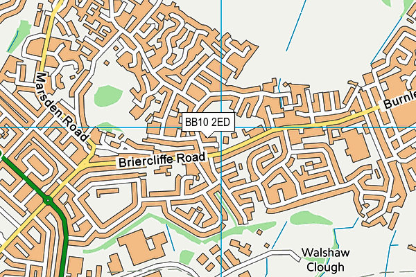 BB10 2ED map - OS VectorMap District (Ordnance Survey)
