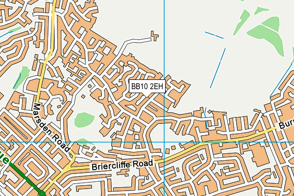 BB10 2EH map - OS VectorMap District (Ordnance Survey)