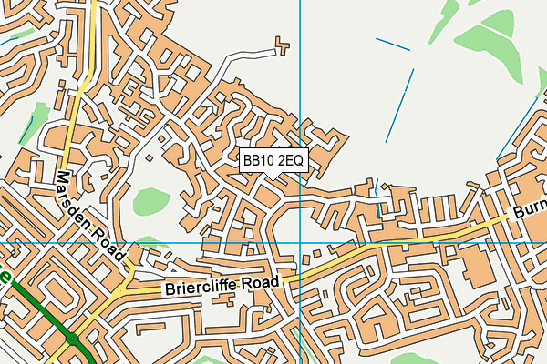 BB10 2EQ map - OS VectorMap District (Ordnance Survey)