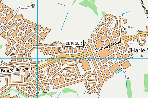 BB10 2ER map - OS VectorMap District (Ordnance Survey)