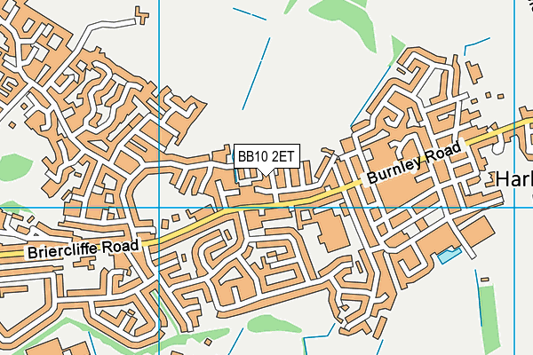 BB10 2ET map - OS VectorMap District (Ordnance Survey)
