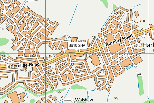 BB10 2HA map - OS VectorMap District (Ordnance Survey)