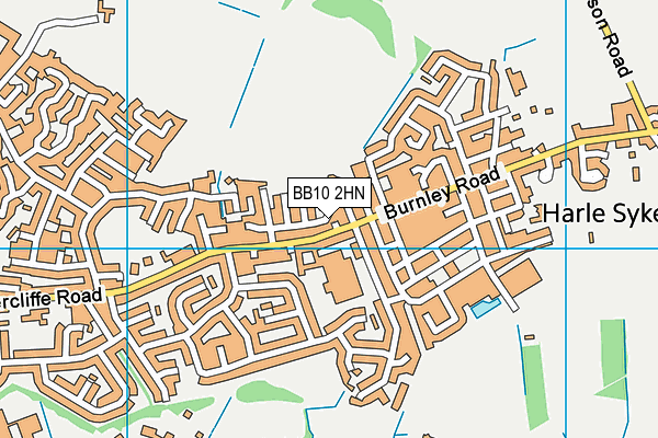 BB10 2HN map - OS VectorMap District (Ordnance Survey)