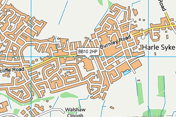 BB10 2HP map - OS VectorMap District (Ordnance Survey)