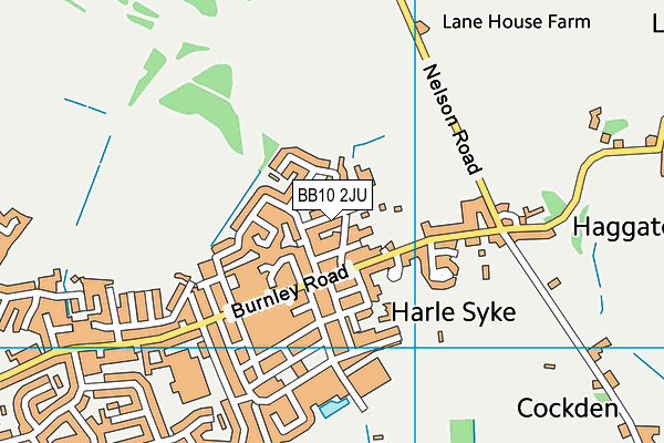 Briercliffe Primary School map (BB10 2JU) - OS VectorMap District (Ordnance Survey)