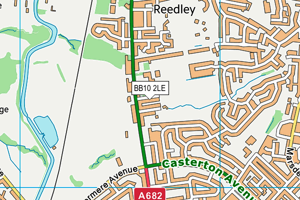Burnley Belvedere Fc map (BB10 2LE) - OS VectorMap District (Ordnance Survey)