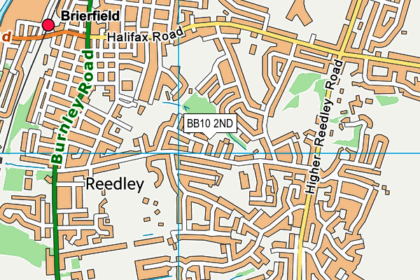 BB10 2ND map - OS VectorMap District (Ordnance Survey)