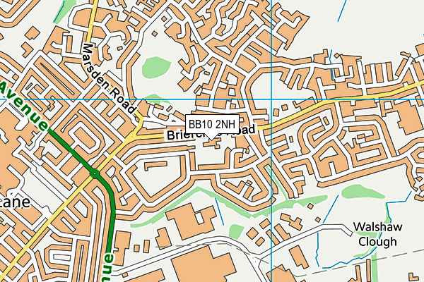 BB10 2NH map - OS VectorMap District (Ordnance Survey)