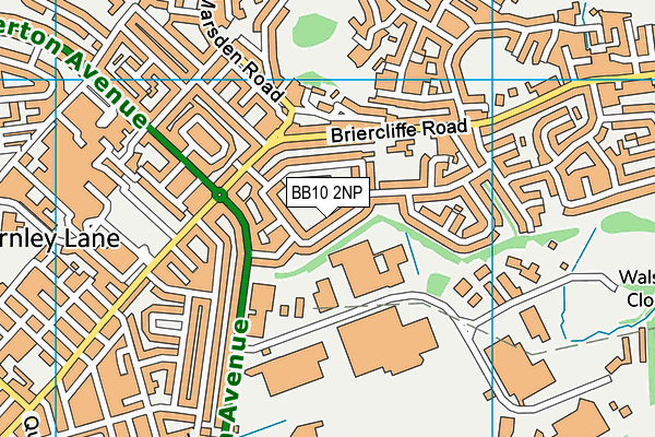 BB10 2NP map - OS VectorMap District (Ordnance Survey)