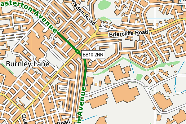 BB10 2NR map - OS VectorMap District (Ordnance Survey)