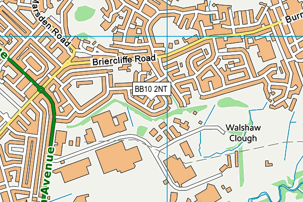 BB10 2NT map - OS VectorMap District (Ordnance Survey)