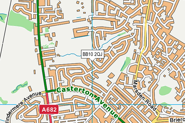BB10 2QJ map - OS VectorMap District (Ordnance Survey)