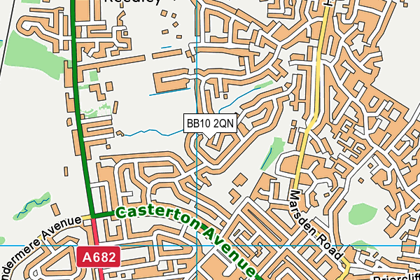 BB10 2QN map - OS VectorMap District (Ordnance Survey)