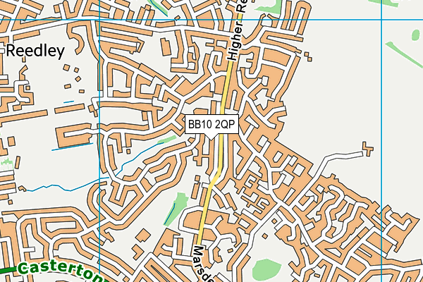 BB10 2QP map - OS VectorMap District (Ordnance Survey)
