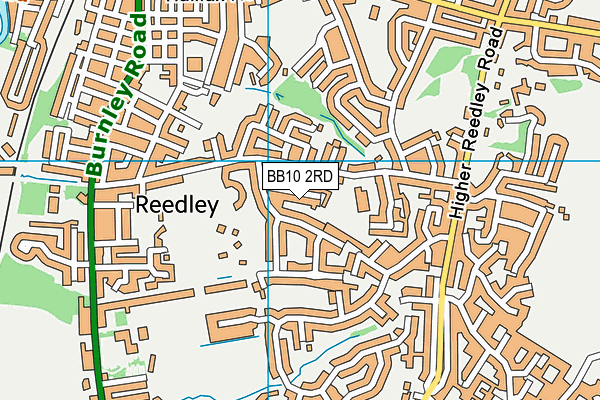 BB10 2RD map - OS VectorMap District (Ordnance Survey)