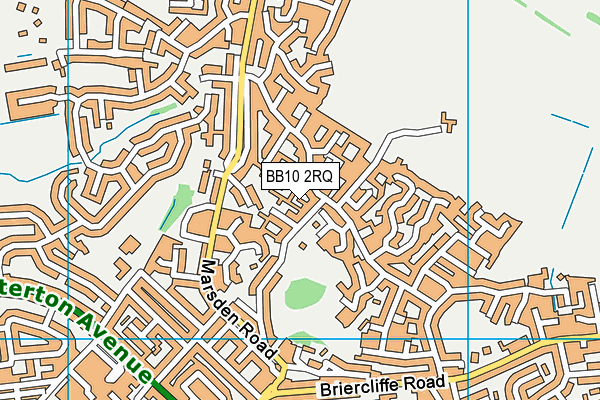Lanehead (Closed) map (BB10 2RQ) - OS VectorMap District (Ordnance Survey)
