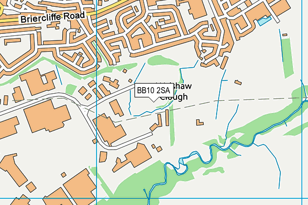 BB10 2SA map - OS VectorMap District (Ordnance Survey)
