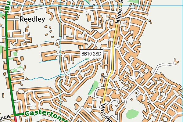BB10 2SD map - OS VectorMap District (Ordnance Survey)