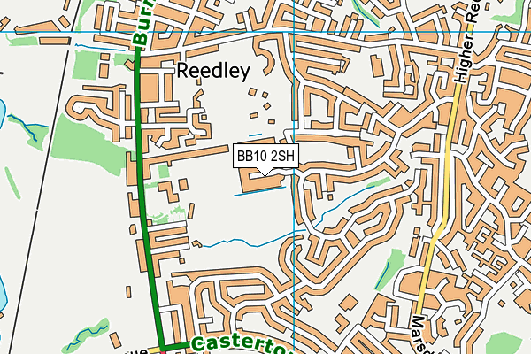 BB10 2SH map - OS VectorMap District (Ordnance Survey)