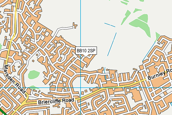 BB10 2SP map - OS VectorMap District (Ordnance Survey)