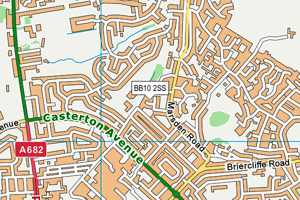 BB10 2SS map - OS VectorMap District (Ordnance Survey)