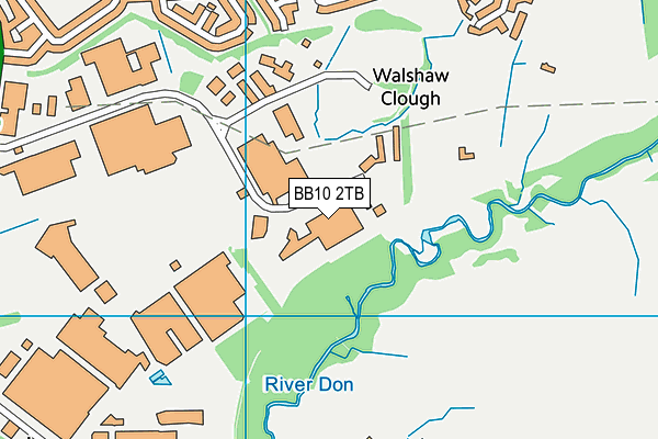 BB10 2TB map - OS VectorMap District (Ordnance Survey)