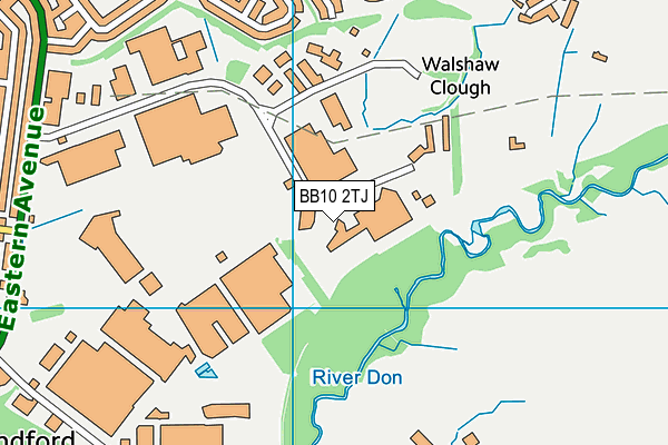 BB10 2TJ map - OS VectorMap District (Ordnance Survey)