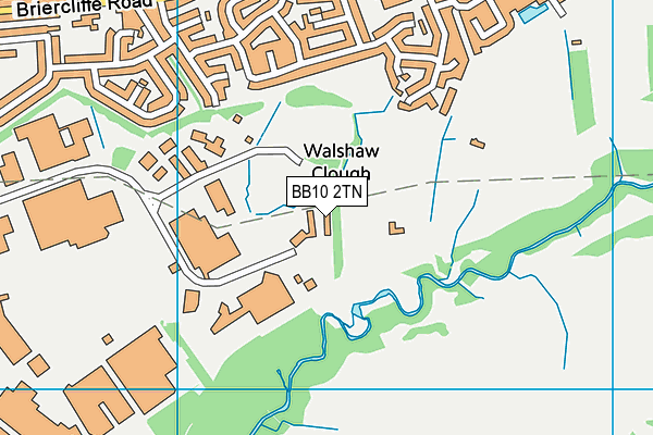 BB10 2TN map - OS VectorMap District (Ordnance Survey)