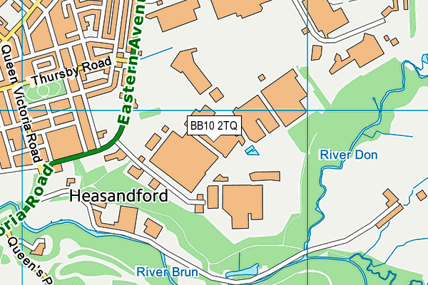 BB10 2TQ map - OS VectorMap District (Ordnance Survey)