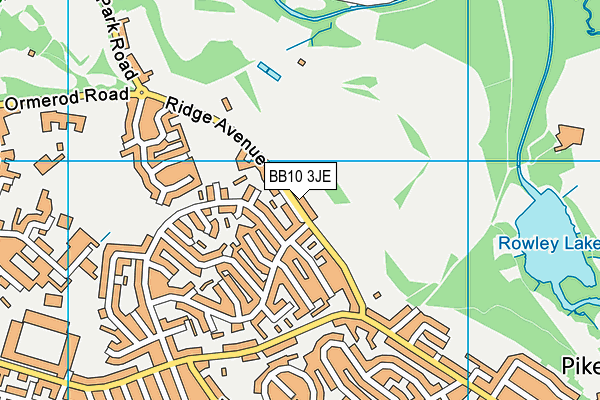 BB10 3JE map - OS VectorMap District (Ordnance Survey)