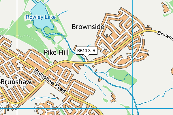 BB10 3JR map - OS VectorMap District (Ordnance Survey)