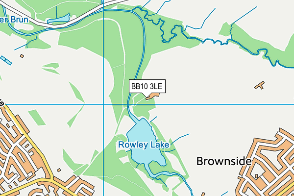 BB10 3LE map - OS VectorMap District (Ordnance Survey)