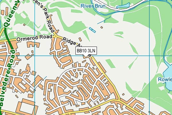 BB10 3LN map - OS VectorMap District (Ordnance Survey)