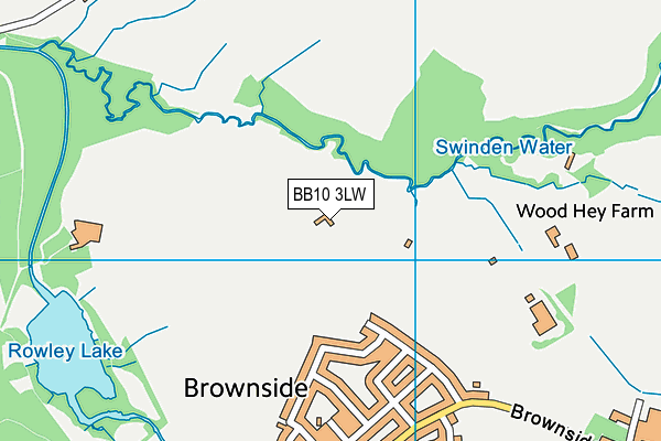 BB10 3LW map - OS VectorMap District (Ordnance Survey)