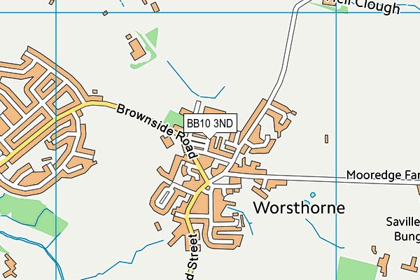 BB10 3ND map - OS VectorMap District (Ordnance Survey)