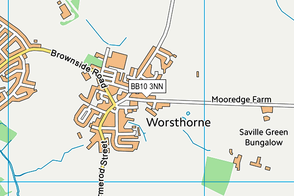 BB10 3NN map - OS VectorMap District (Ordnance Survey)