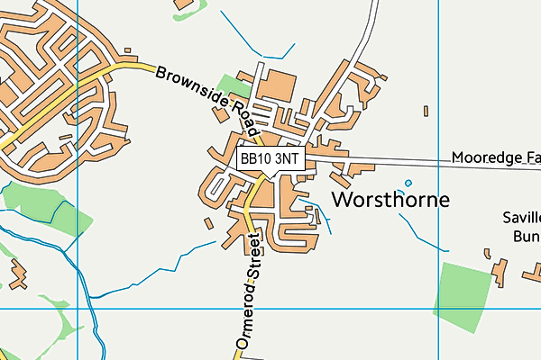 BB10 3NT map - OS VectorMap District (Ordnance Survey)