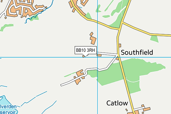BB10 3RH map - OS VectorMap District (Ordnance Survey)