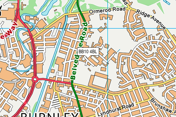 BB10 4BL map - OS VectorMap District (Ordnance Survey)