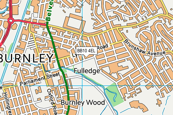 BB10 4EL map - OS VectorMap District (Ordnance Survey)