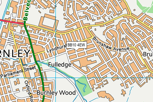 BB10 4EW map - OS VectorMap District (Ordnance Survey)