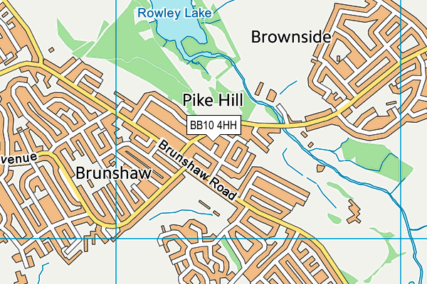 BB10 4HH map - OS VectorMap District (Ordnance Survey)