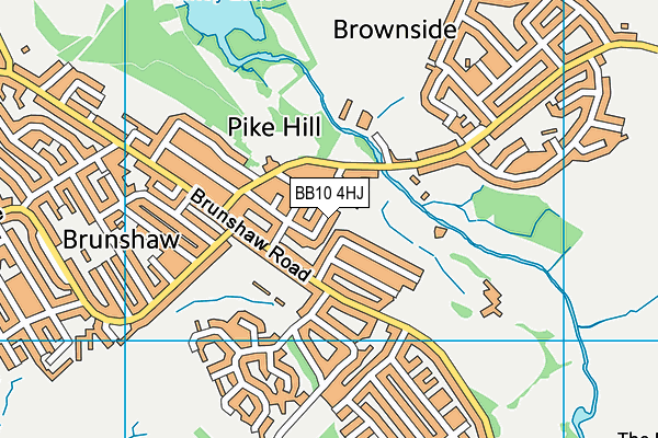 BB10 4HJ map - OS VectorMap District (Ordnance Survey)