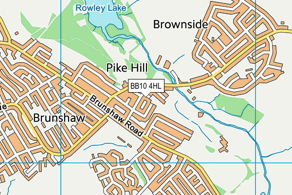 BB10 4HL map - OS VectorMap District (Ordnance Survey)