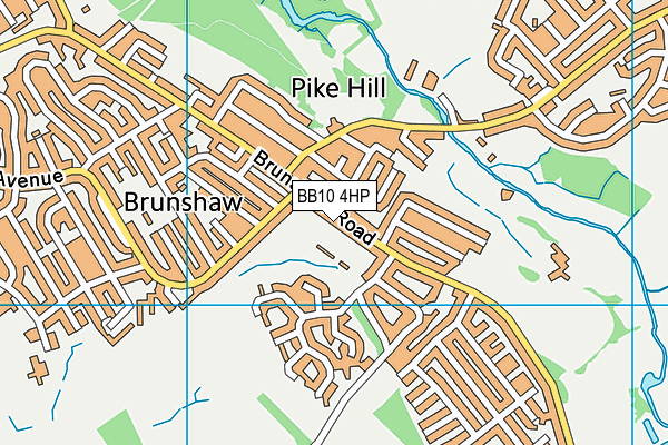 BB10 4HP map - OS VectorMap District (Ordnance Survey)