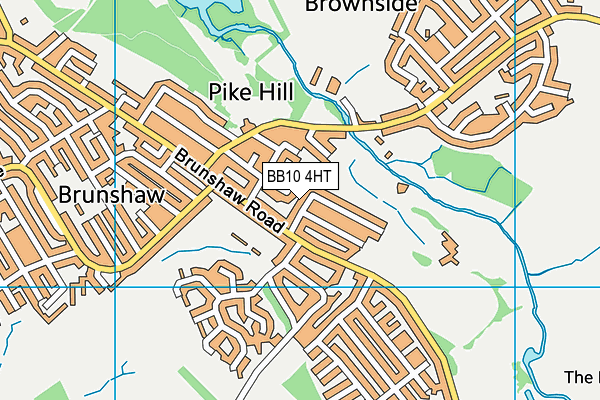 BB10 4HT map - OS VectorMap District (Ordnance Survey)