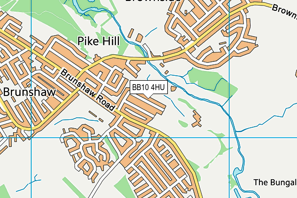 BB10 4HU map - OS VectorMap District (Ordnance Survey)