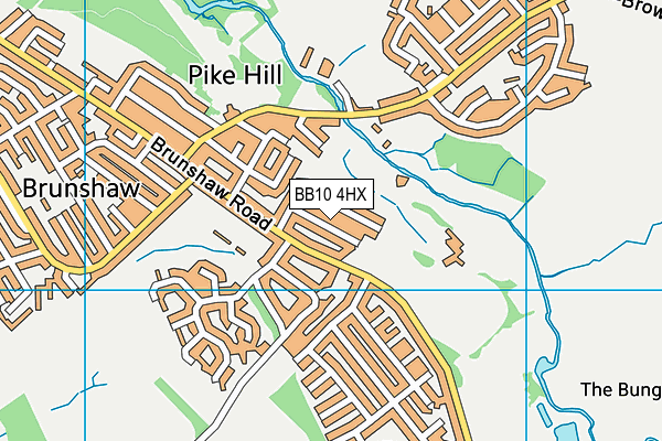 BB10 4HX map - OS VectorMap District (Ordnance Survey)