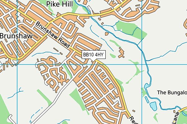 BB10 4HY map - OS VectorMap District (Ordnance Survey)